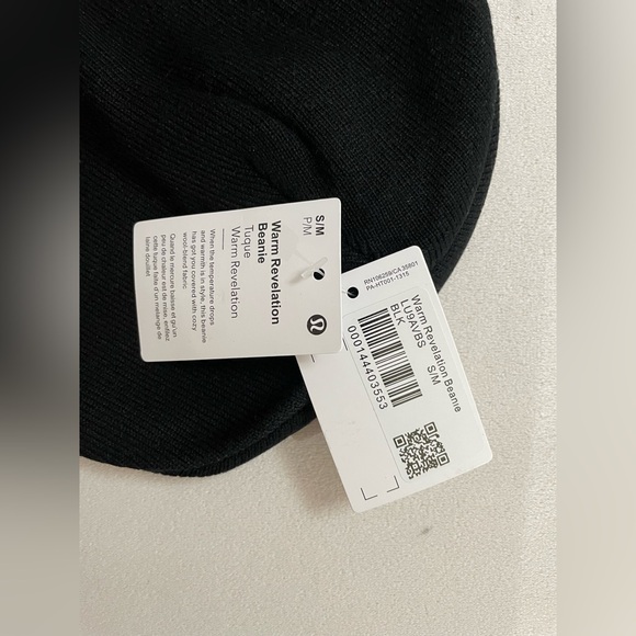 NWT Lululemon Warm Revelation Beanie Black Gold - Picture 6 of 7